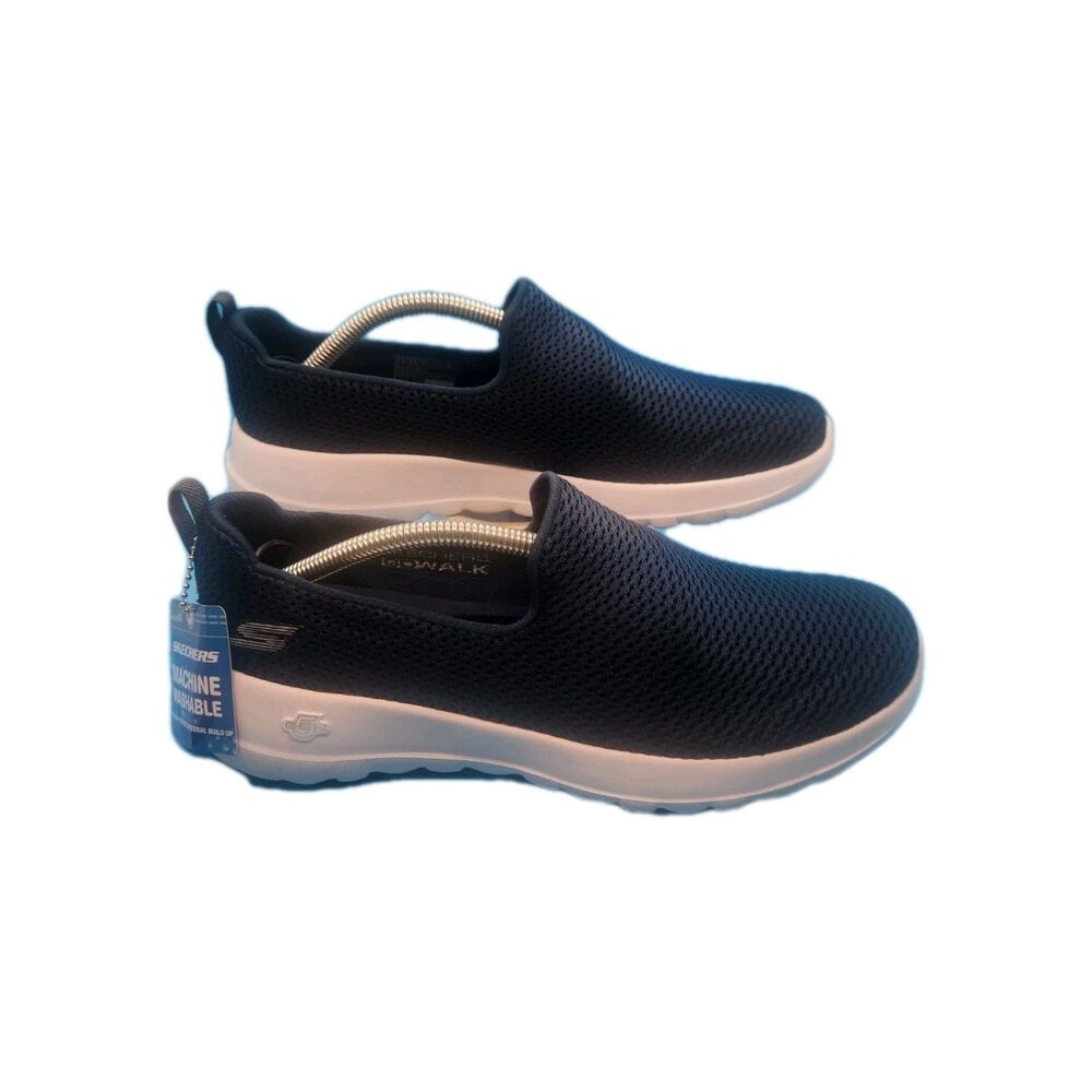 Skechers Go Walk Joy Womens Size 7.5 Blue White Athletic Slip-On Shoes Sneakers